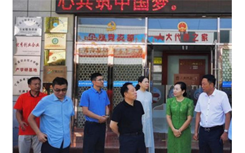 銀川市委常委、紀(jì)委書記、監(jiān)委主任劉智峰一行赴銀川伊百盛面對面問需求，實打?qū)嵔怆y題